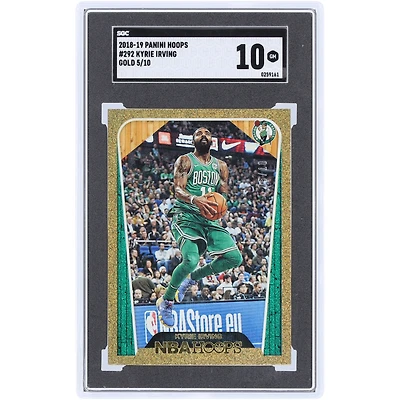 Kyrie Irving Boston Celtics 2018-19 Panini Hoops Gold #292 #5/10 SGC Authenticated 10 Card