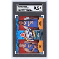 Cooper Flagg & Sarah Strong 2024 Topps Chrome Blue Raywave McDonald's All-American Combo Talent #COT-COP SGC Authenticated 9.5 Card