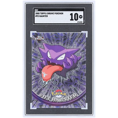 Haunter Pokemon 2000 Topps Chrome TV Animation Series #93 SGC Authenticated 10 Card