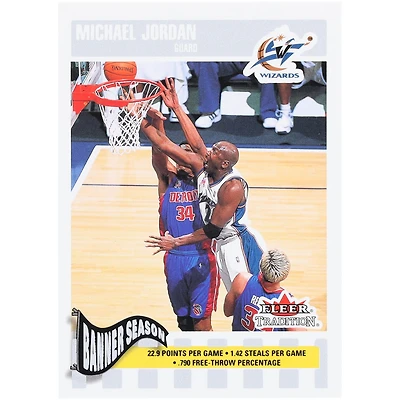 Michael Jordan Washington Wizards 2002-03 Fleer Tradition Banner Season #270 #53/199 Card