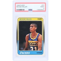 Reggie Miller Indiana Pacers 1988-89 Fleer #57 PSA Authenticated 9 Rookie Card