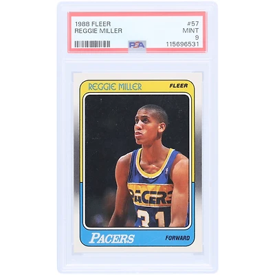 Reggie Miller Indiana Pacers 1988-89 Fleer #57 PSA Authenticated 9 Rookie Card