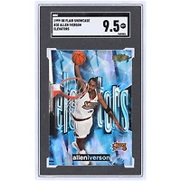 Allen Iverson Philadelphia 76ers 1999-00 Fleer Flair Showcase Elevators #3E SGC Authenticated 9.5 Card