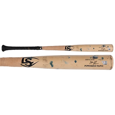 Henry Davis Pittsburgh Pirates Game-Used Tan and Black Louisville Slugger Broken Bat vs. Toronto Blue Jays on August 18, 2025
