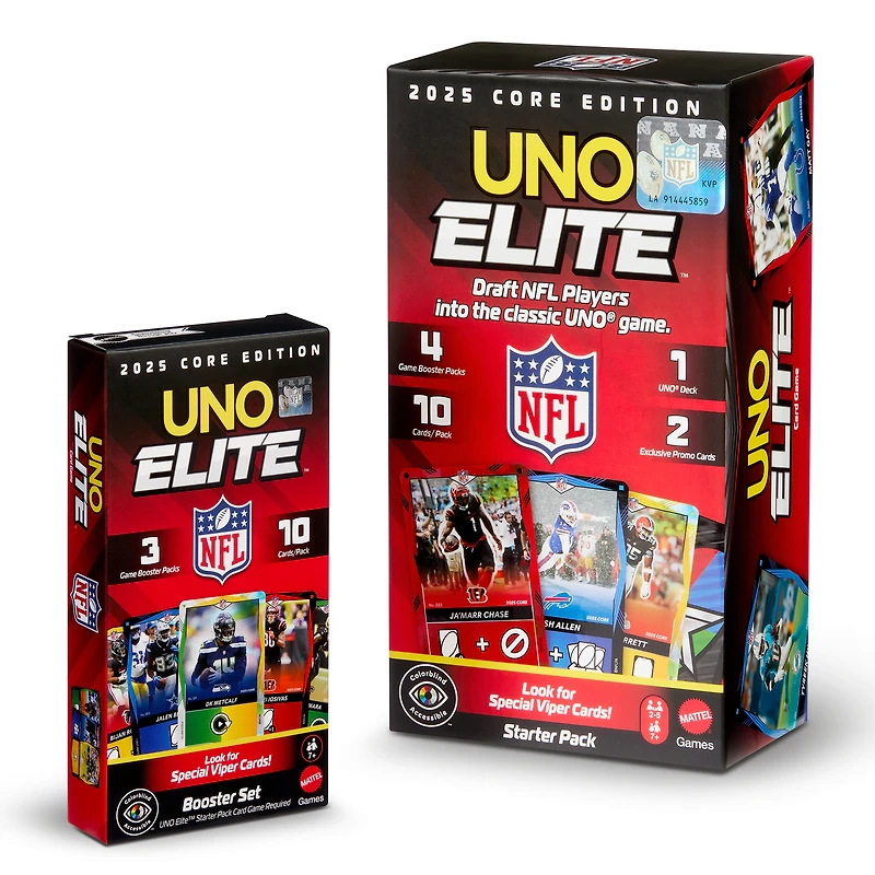 NFL UNO Elite™ 2025 Core Edition Starter Pack