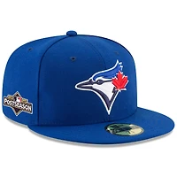 Men's New Era Royal/Powder Blue Toronto Blue Jays 2025 MLB Postseason Side Patch 59FIFTY Fitted Hat