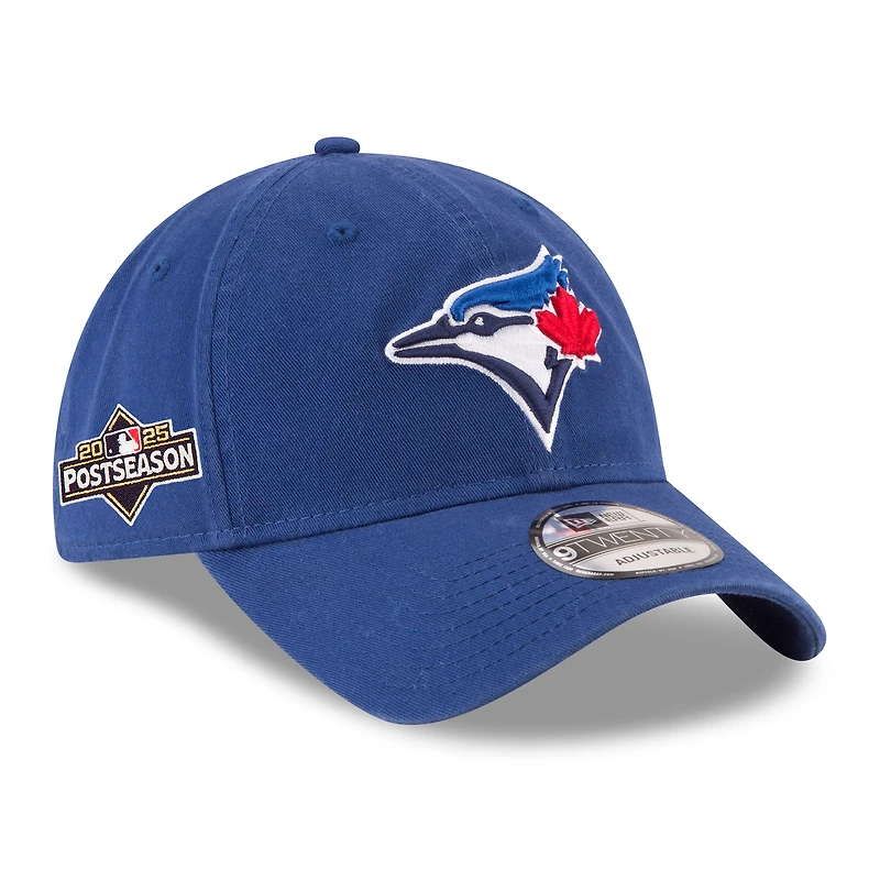 Men's New Era Royal Toronto Blue Jays 2025 MLB Postseason Side Patch 9TWENTY Adjustable Hat