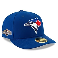 Men's New Era Royal Toronto Blue Jays 2025 MLB Postseason Side Patch Low Profile 59FIFTY Fitted Hat