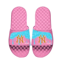 Youth ISlide Pink New York Yankees Ice Cream Drip Slide Sandals