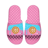 Youth ISlide Pink Chicago Cubs Ice Cream Drip Slide Sandals