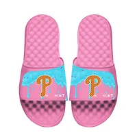 Youth ISlide Pink Philadelphia Phillies Ice Cream Drip Slide Sandals