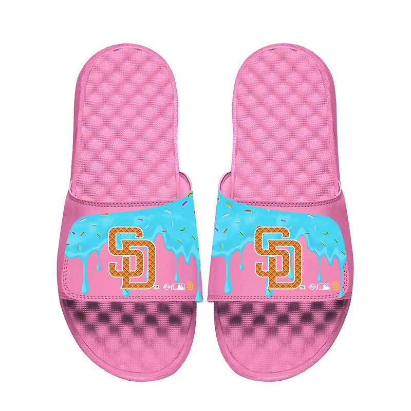 Youth ISlide Pink San Diego Padres Ice Cream Drip Slide Sandals