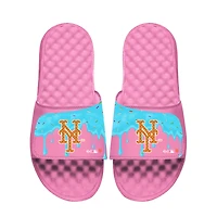 Youth ISlide Pink New York Mets Ice Cream Drip Slide Sandals