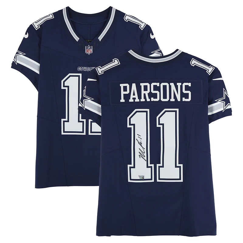 Micah Parsons Dallas Cowboys Autographed Nike Navy Vapor F.U.S.E. Elite Jersey