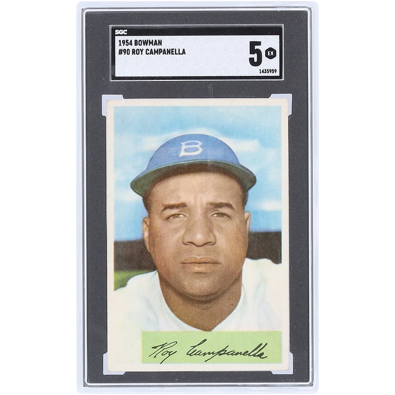 Roy Campanella Brooklyn Dodgers 1954 Bowman #90 SGC Authenticated 5 Card