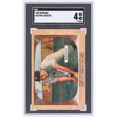 Phil Rizzuto New York Yankees 1955 Bowman #10 SGC Authenticated 4 Card