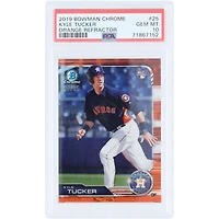 Kyle Tucker Houston Astros 2019 Bowman Chrome Orange Refractor #25 #24/25 PSA Authenticated 10 Rookie Card