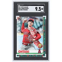 Shohei Ohtani Los Angeles Angels 2019 Topps Holiday Holding Stocking #HW16 SGC Authenticated 9.5 Card