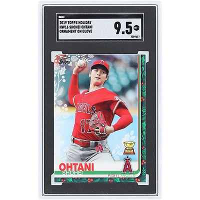 Shohei Ohtani Los Angeles Angels 2019 Topps Holiday Ornament On Glove #HW16 SGC Authenticated 9.5 Card