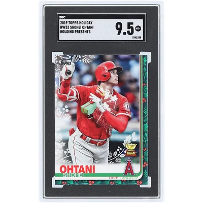 Shohei Ohtani Los Angeles Angels 2019 Topps Holiday Holding Presents #HW33 SGC Authenticated 9.5 Card
