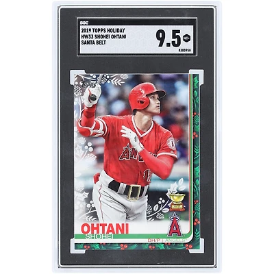 Shohei Ohtani Los Angeles Angels 2019 Topps Holiday Santa Belt #HW33 SGC Authenticated 9.5 Card