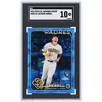 Jackson Merrill San Diego Padres 2024 Topps Chrome Sapphire Update #USCS169 SGC Authenticated 10 Rookie Card