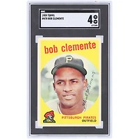 Roberto Clemente Pittsburgh Pirates 1959 Topps #478 SGC Authenticated 4 Card