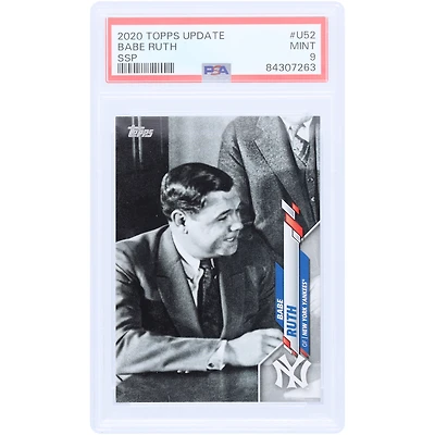 Babe Ruth New York Yankees 2020 Topps Update SSP #U52 PSA Authenticated 9 Card