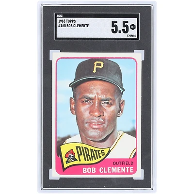Roberto Clemente Pittsburgh Pirates 1965 Topps #160 SGC Authenticated 5.5 Card