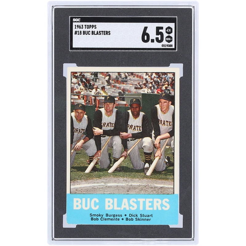 Buc Blasters Pittsburgh Pirates 1963 Topps #18 SGC Authenticated 6.5 Card