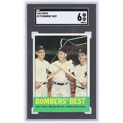 Bombers' Best New York Yankees 1963 Topps #173 SGC Authenticated 6 Card