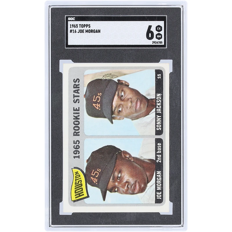 Joe Morgan Houston Astros 1965 Topps #16 SGC Authenticated 6 Rookie Card