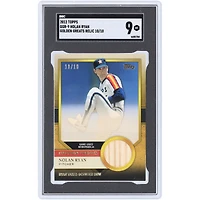 Nolan Ryan Houston Astros 2012 Topps Golden Greats Bat Relic #GGR-9 #10/10 SGC Authenticated 9 Card