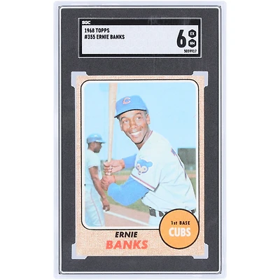 Ernie Banks Chicago Cubs 1968 Topps #355 SGC Authenticated 6 Card