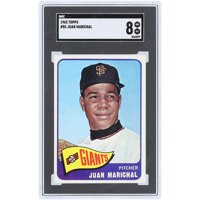 Juan Marichal San Francisco Giants 1965 Topps #50 SGC Authenticated 8 Card