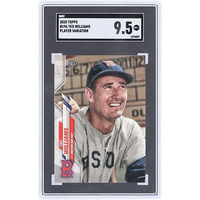 Ted Williams Boston Red Sox 2020 Topps Player Variation #196 SGC Authenticated 9.5 Card