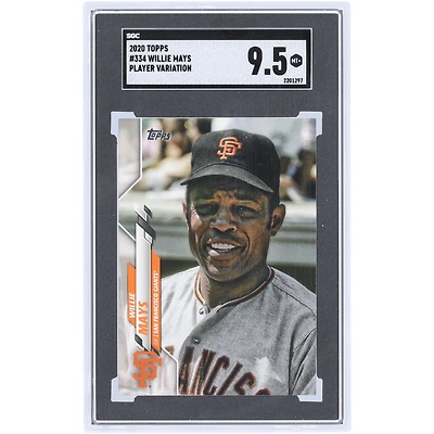 Willie Mays San Francisco Giants 2020 Topps Player Variation #334 SGC Authenticated 9.5 Card
