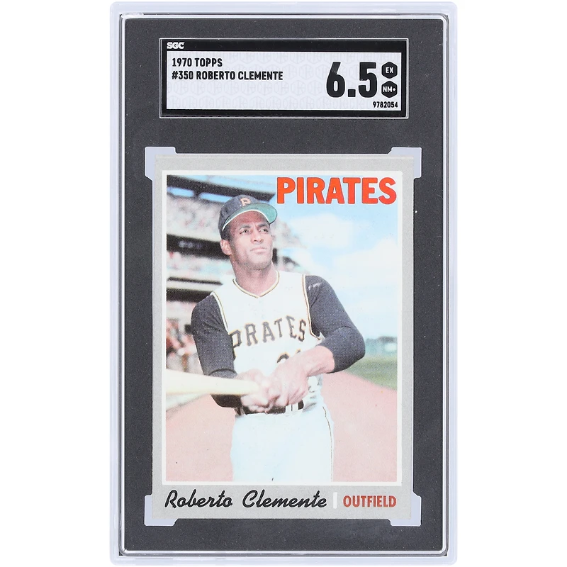 Roberto Clemente Pittsburgh Pirates 1970 Topps #350 SGC Authenticated 6.5 Card