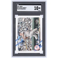 Mickey Mantle New York Yankees 2021 Topps Player Variation #52 SGC Authenticated 10 Card