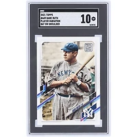 Babe Ruth New York Yankees 2021 Topps Player Variation Bat On Shoulder #449 SGC Authenticated 10 Card