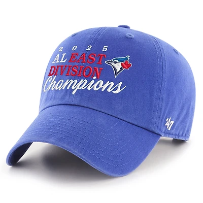 Men's '47  Royal Toronto Blue Jays 2025 AL East Division Champions Clean Up Adjustable Hat