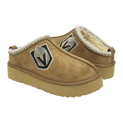 Women's Cuce Tan Vegas Golden Knights Chestnut Slip On Boot