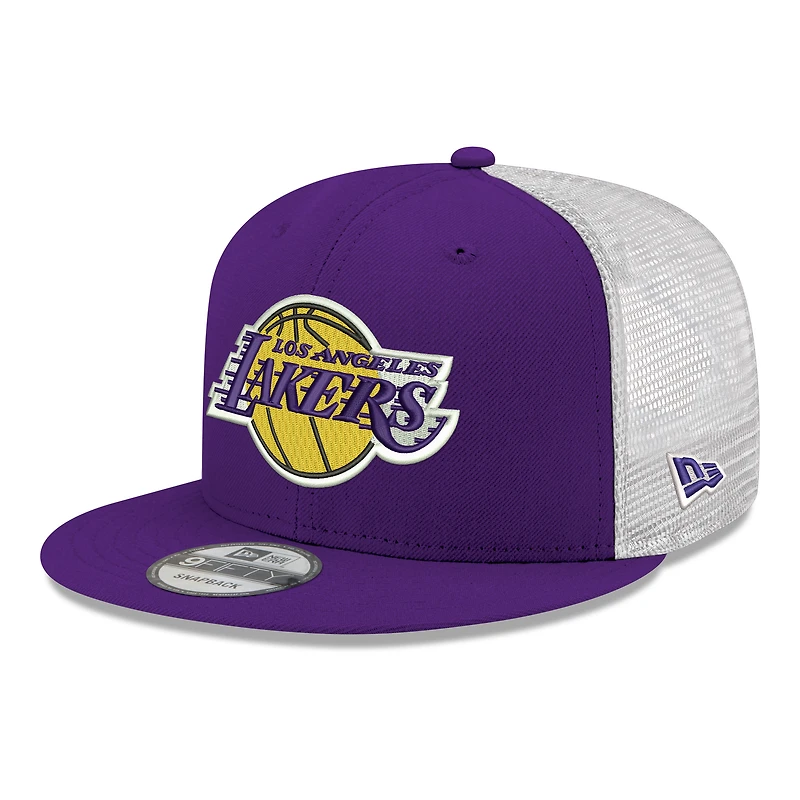 Men's New Era Los Angeles Lakers Core Logo Meshback 9FIFTY Snapback Hat