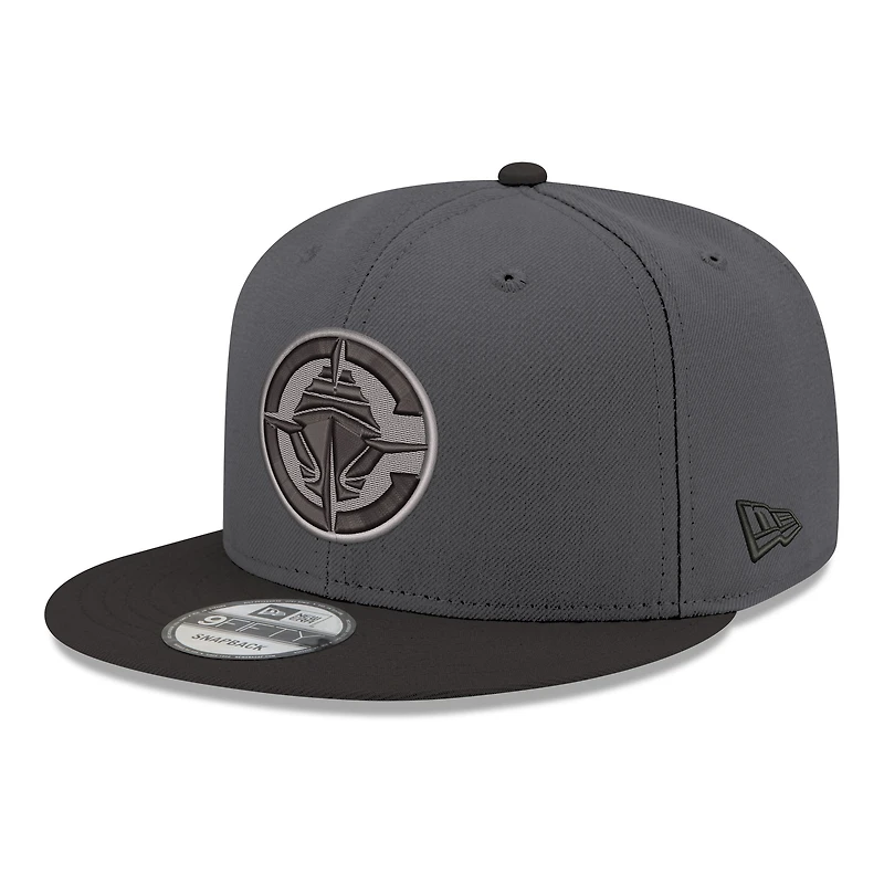 Men's New Era Gray/Black LA Clippers Logo 2-Tone 9FIFTY Snapback Hat