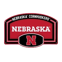 Nebraska Huskers 11" x 17" Embossed USA Steel Buckle Wall Sign