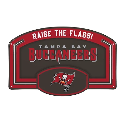 Tampa Bay Buccaneers 11" x 17" Embossed USA Steel Buckle Wall Sign