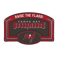 Tampa Bay Buccaneers 11" x 17" Embossed USA Steel Buckle Wall Sign
