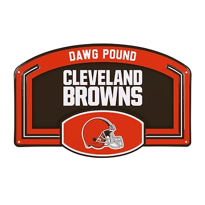 Cleveland Browns 11" x 17" Embossed USA Steel Buckle Wall Sign