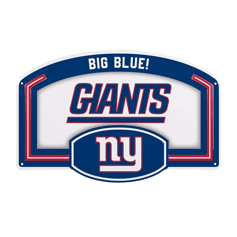 New York Giants 11" x 17" Embossed USA Steel Buckle Wall Sign