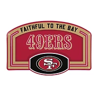 San Francisco 49ers 11" x 17" Embossed USA Steel Buckle Wall Sign